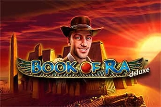 Book of Ra Deluxe machine à sous Novomatic avec symbole explorateur et livre spécial