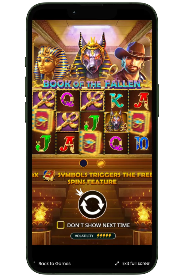 Aperçu du jeu Book of the Fallen