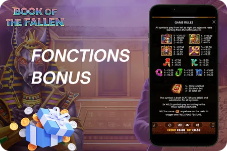 Book of the fallen Fonctions bonus